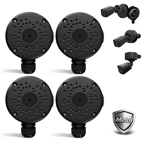 (Metal Aluminum & Waterproof) Junction Box Mount Bracket, Universal for Bulle...