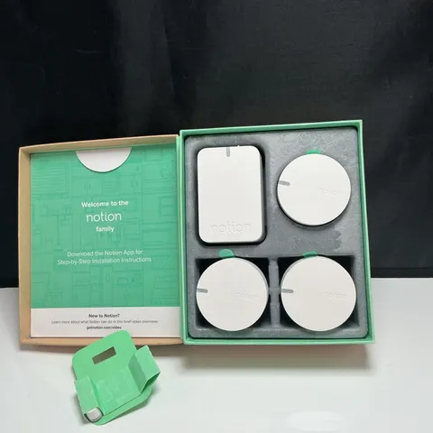 Notion Smart Home Monitoring Starter Kit Gen 3 Sensors (3x) + Bridge + Magnet