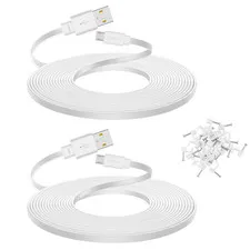 Smays 2-Pack 25 Ft Extension Cable for WYZE Cam V4, WYZE Cam V3 and V3 Pro Camer