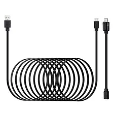 30Ft USB C Cable for Blink Mini 2, Mini, Outdoor 4, XT2, XT Cameras, Black | 9M