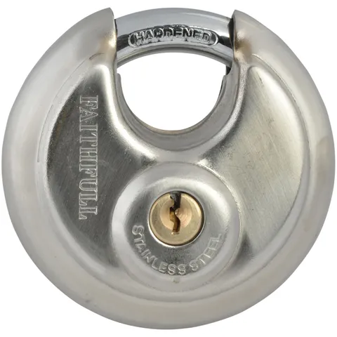 Faithfull DP9070 Stainless Steel Disc Lock 70mm