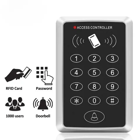125KHz RFID Access Control Keypad Card Reader Door Access Control System Lock