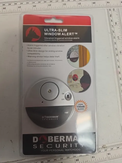 Doberman Security Ultra-Slim Window Alert SE-0106 Home Alarm  Loud 95 Decibel