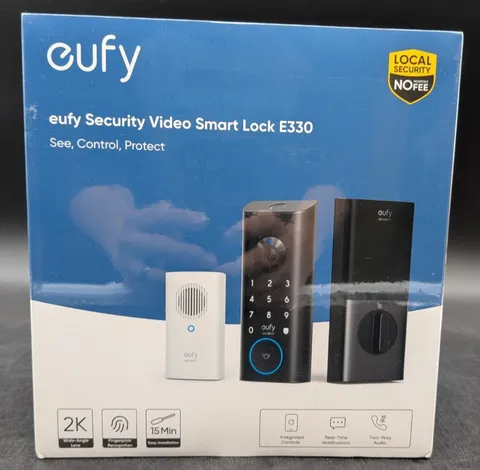 eufy E330 Wireless Smart Lock with Chime and Integrated 2K Video Doorbell