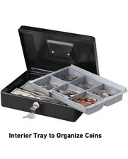 SentrySafe 10" x 7" Lockable Cash Box - REPLACEMENT TRAY ONLY -READ DESCRIPTION