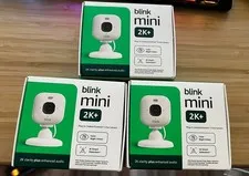 Blink - Mini 2K+ Compact plug-in security camera, 2K video resolution, White 3x!