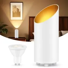GeyouLux Uplighting Indoor, 7W Floor 8.23" H x 3.5" W x D, White 1 Pack