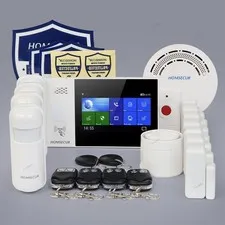 HOMSECUR Wireless WIFI 4G Home Burglar Intruder Alarm System+4*PIR+Door Sensor