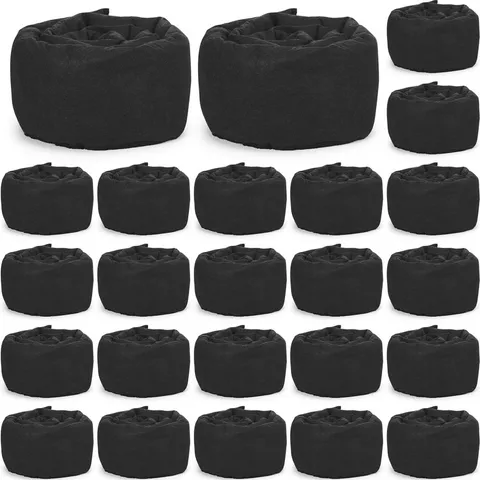 Sabary 24 Pcs Water Barrier 5 Ft X 6.5 Inch Absorbent Flood Barriers Home