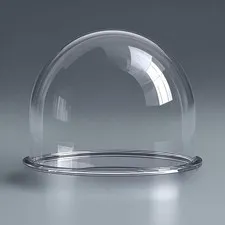 7" Acrylic Clear Dome Cover 177mm Diameter x 130mm High Transparent CCTV Prot...
