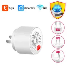 Tuya Smart Home Wifi Natural Gas Sensor Combustible Coal Gas LPG Gas Leakage Ala