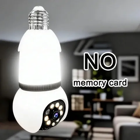 8MP E27 Bulb Wifi Camera 2In1 LED Light 10X Zoom PTZ Auto Tracking Two-Way Audio