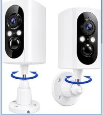 3MP 2K WiFi IP Surveillance Camera Pan/Tilt IP65 Night Vision 2-Way 128GB