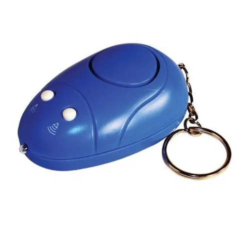 Personal Safety Alarm Set - 130dB Emergency Keychain with LED Lights Blue 