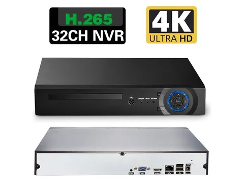 H.265 32CH NVR HD IP 1080P 5MP 4K Security Video Recorder 1HDD Bay, P2P