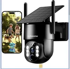 NEW - 4G LTE Cellular Solar Security Camera Outdoor, No WiFi Needed, 4MP HD