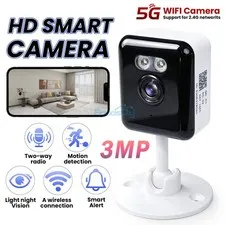 Wireless & Wired Security Camera 2.4G/5G WiFi Smart Cam Home Night Vision 2K FHD