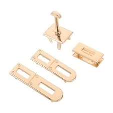 1 Set Handbag Lock Clasp, Metal Turn Locks for DIY Purse Making