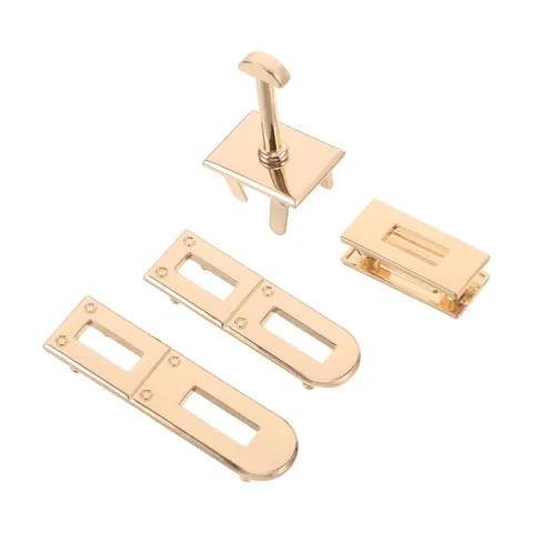 1 Set Handbag Lock Clasp, Metal Turn Locks for DIY Purse Making