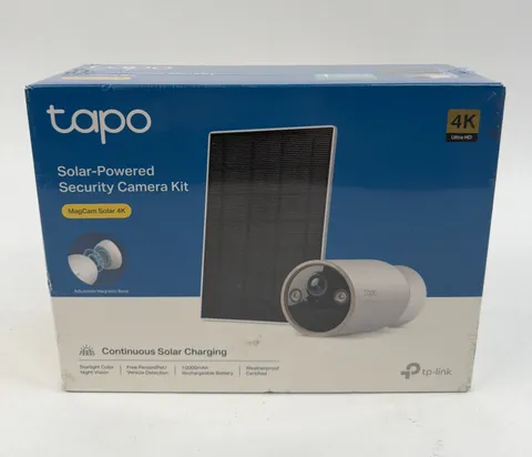 TP Link Tapo MagCam 4K C460 kit Outdoor Wireless Battery Camera & Solar Panel