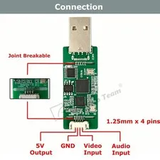 AHD to USB Video Capture Card 1080P USB-C 2MP ahd Input CCTV Camera Referenc T