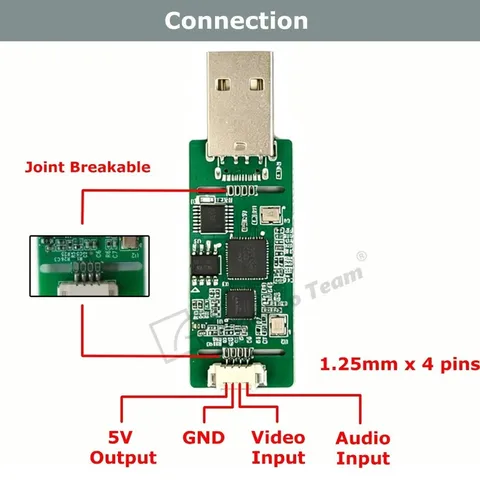 AHD to USB Video Capture Card 1080P USB-C 2MP ahd Input CCTV Camera Referenc T