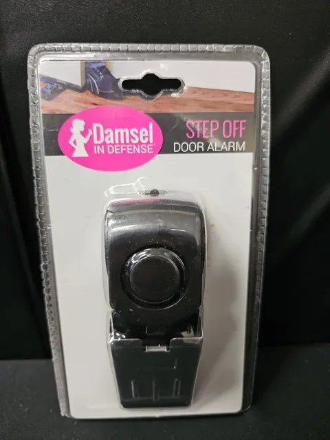 Alarm Damsel In Defense Step Off Door and Motion Alarm Portable 120 Decibel NEW