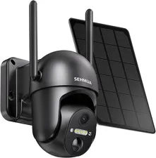 Solar Security Cameras Wireless Outdoor, 2K 360° View Battery Powered Outdoor