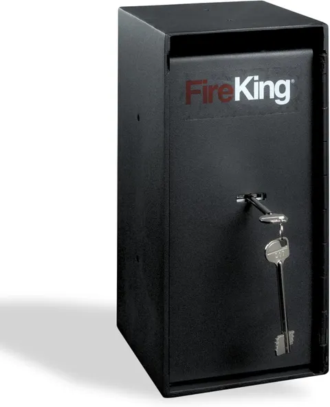 Compact Fire-Rated Mini Safe with Programmable Lock for Valuables - Black