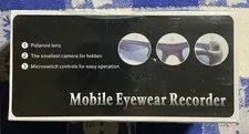 Mobile Eyewear Recorder Glasses HD Video Built-In 2GB Memory Sleek Design