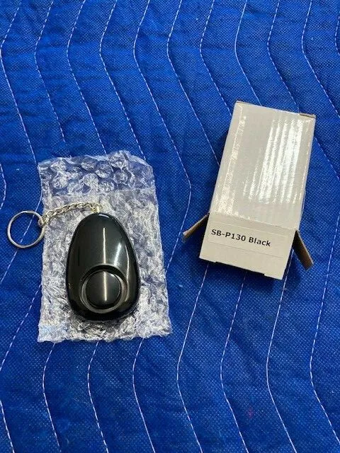 DECiBELL PREMIUM KEYCHAIN PERSONAL ALARM in BLACK #SB-P130A (SS2) 