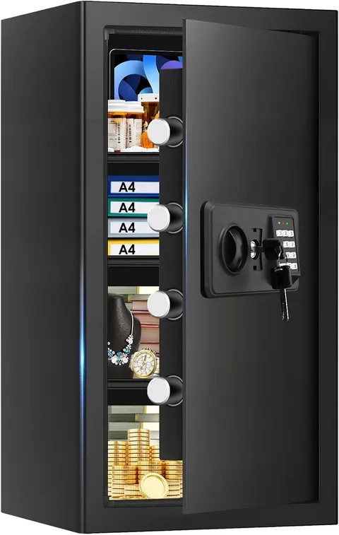 6.0 Cub Large Home Safes Fire and Waterproof, Anti-Theft Fire Proof Safe Box wit