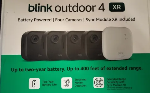 Blink Outdoor 4 XR 4-Camera Wireless Security System w/ Sync Module XR
