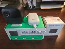 Blink Outdoor 4 Wire-free Smart  Camera - with Sync Mod + Battery Extension Pack