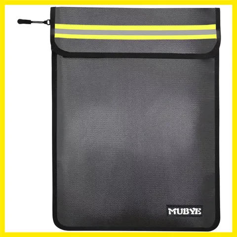 Fireproof Waterproof Money Document Bag, 1Pack 15"x 11" Pouch | Safe Zipper B...