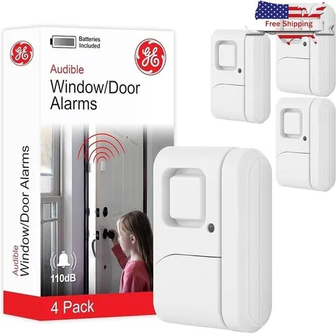 Home Security Alarm System Magnetic Sensor 120dB Battery Operated Easy Install