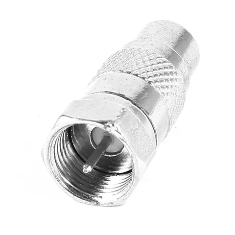 F Type Male Coaxial to RCA Female Adapter Adaptor TV Connector