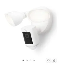 Ring Floodlight Cam Outdoor Security Camera 110dB Siren 2000 Lumens LED Floodlig