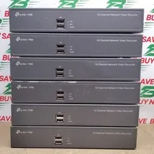 Lot of 6- TP Link VIGI NVR1016H 16CH PoE Network Video Recorder -NoPwrCrd- USED