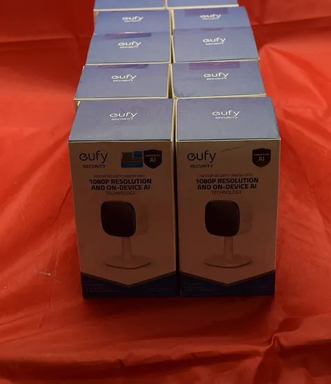 Lot of 10 eufy Security  IndoorCam1080p Security Indoor Camera T8401 - White