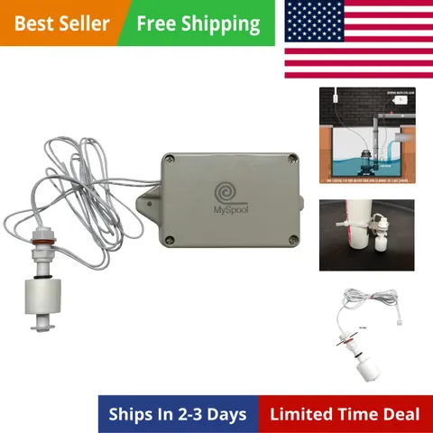 Water Level Alert with Text Message and Email Notifications, Battery Powered ...