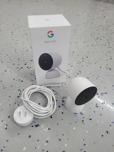Google Nest Cam Wired Indoor Surveillance Camera - Snow (GA01998-US)