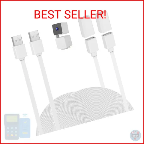 UYODM 2PACK USB Extension Cable Compatible with WYZE Cam V3/V2,Wyze Cam OG, WYZE