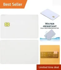 10 Pack SLE 4442 Chip Cards, Blank Smart Intelligent Card Contact IC Card,  7...