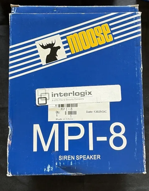 Interlogix MOOSE MPI-8 SECURITY ALARM SIREN BUILT-IN 8 Ohm SPEAKER SOUNDER