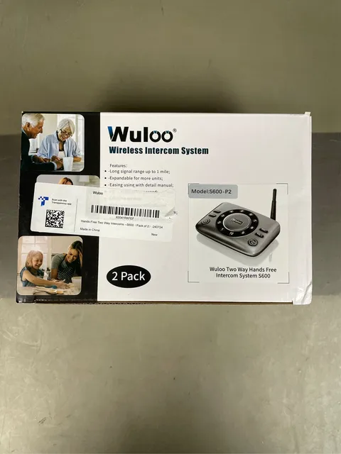 Hands-Free Intercoms Wireless for Home Business, Wuloo Upgrade Two Way Audio Int