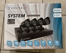 Amcrest AMDV960H8-4B 8 Channel Security DVR System with 4 Outdoor Bullet Cameras
