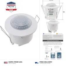 RTNLIT 360° PIR Motion Sensor Light Switch, Infrared Light Occupancy Sensor |...