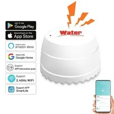 WiFi Water Leak Sensor – Smart Flood Alert & Overflow Detector for Alexa/Google