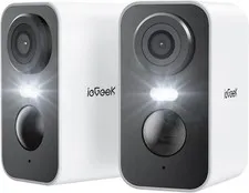 2PCS ieGeek Wireless Outdoor Security Camera WiFi Home Battery CCTV System.Alexa